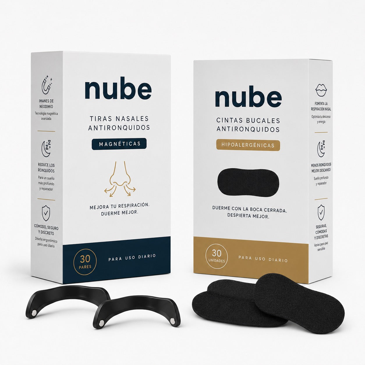 Pack Respiración Total — Tiras Nasales + Cintas Bucales